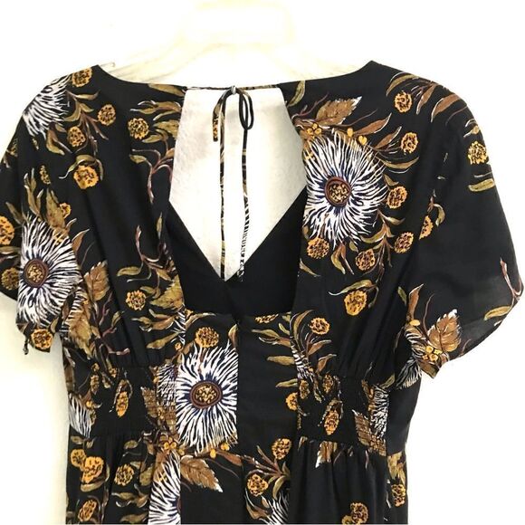 Madewell painted blooms open back mini dress 6 - Picture 5 of 10